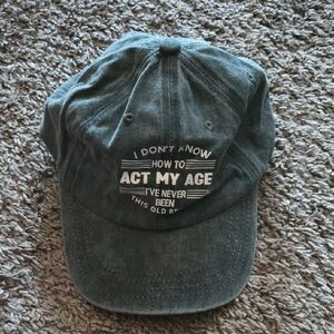 Green Graphic Baseball Cap